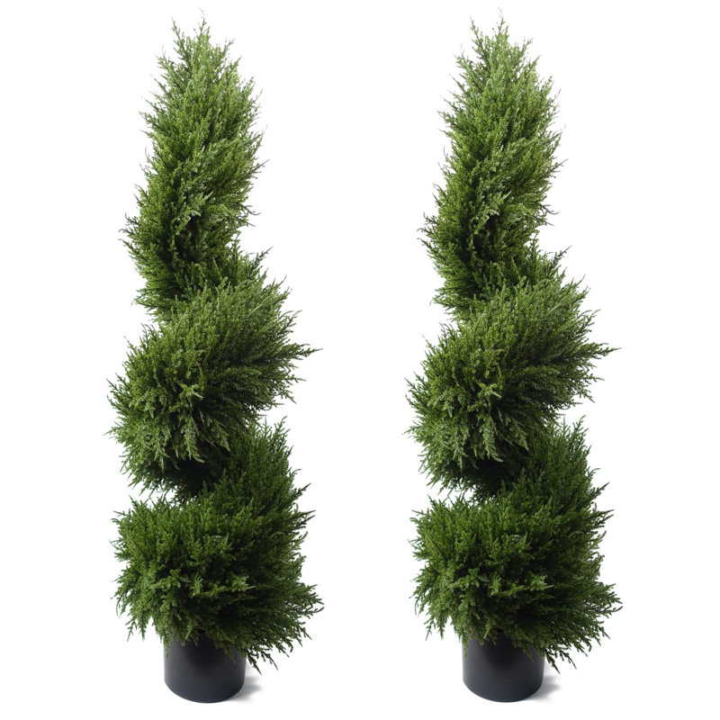 120cm Faux Cypress Topiary in Pot Liner