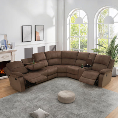 Breathable Living Room 3-Piece Recliner Sofa Set by Latitude Run