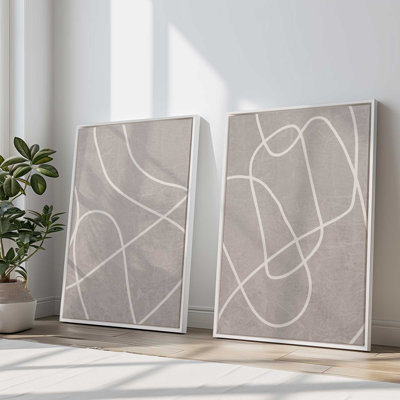 Silent Journey, Set of 2 Prints on Canvas