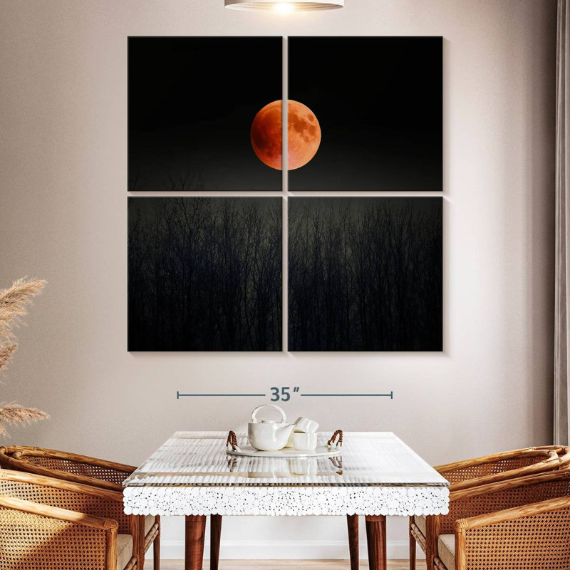 Oberle Mystical Blood Moon, 50'' H x 50'' W