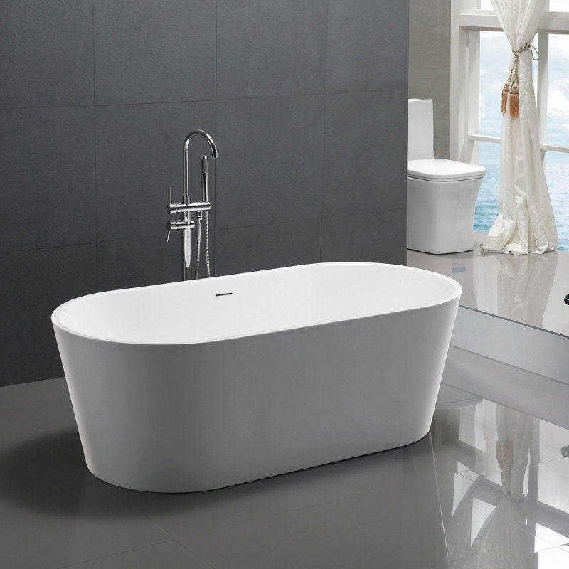Chand Series 67'' x 31.5'' Soaking Acrylic Bathtub