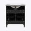 Meuble-lavabo de 30 po avec lavabo en céramique, porte à fermeture en douceur et tablettes réglables-386429978