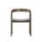 Solid Wood Arm Dining Chair with Curved Backrest-1699727258
