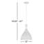 Luminaire suspendu en forme de cloche à 1 lumière Joan-73293984-73293985