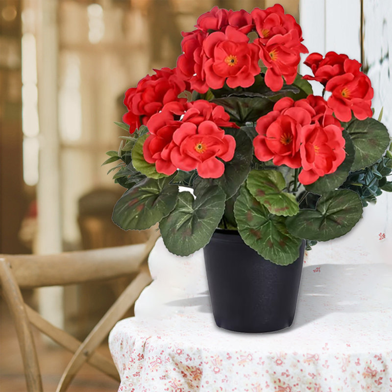 Fleurs artificielles pour la maison Home, Rouge