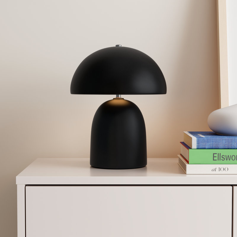 Hardacre Ceramic Table Lamp, Carbon Matte Black