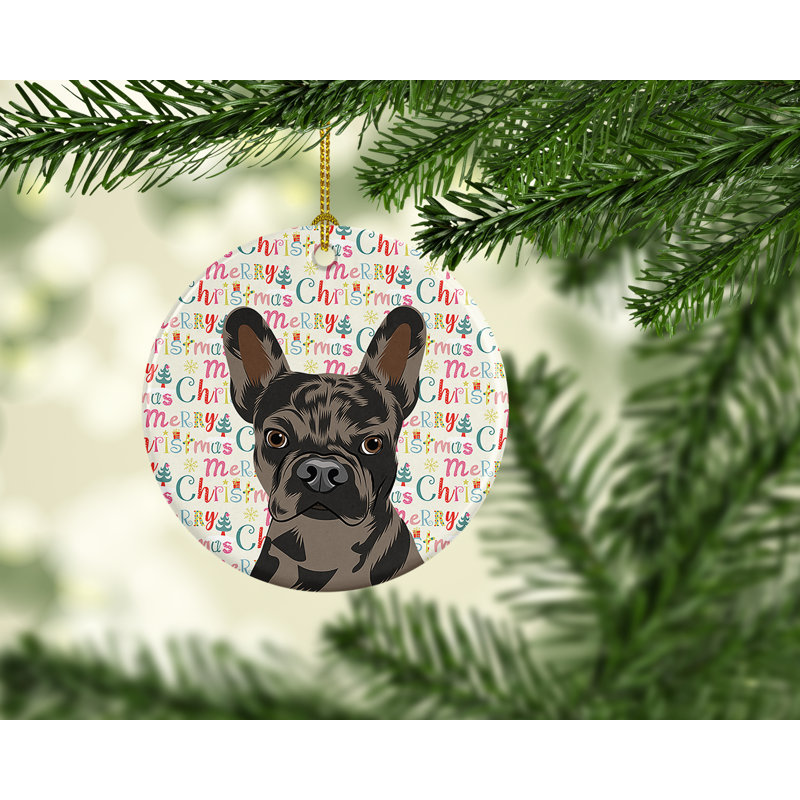 Figurine suspendue bouledogue français