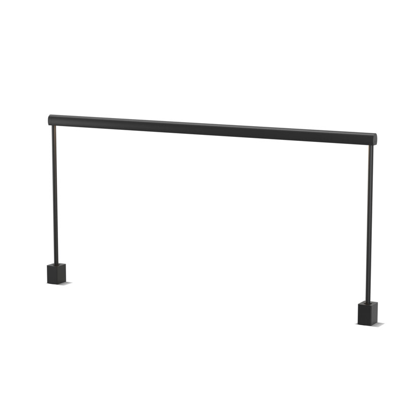 Sobre LED Desk Table Lamp, Metallic Black, 19.38" H x 46" W x 1.26" D