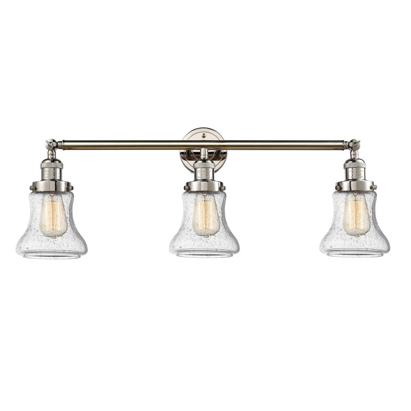 Edda 3 - Light Dimmable Vanity Light, Seedy, 60 Watt Vintage Incandescent Bulb, Polished Chrome