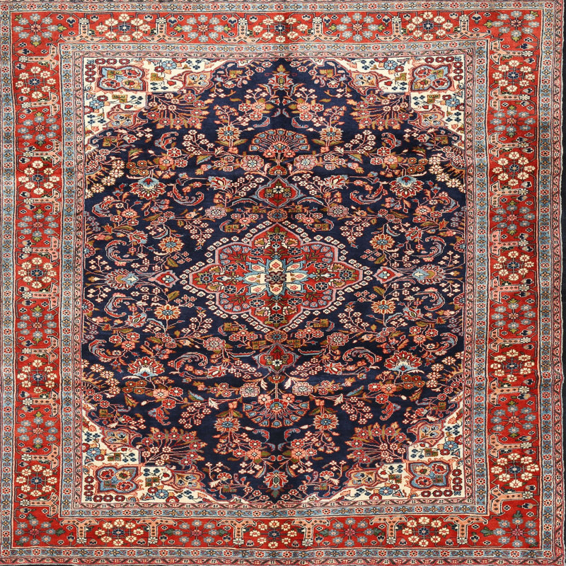 Rumaysa Oriental Indoor Rug, Square 3'