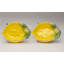 Ensemble de 2 petits plats en céramique en forme de citron