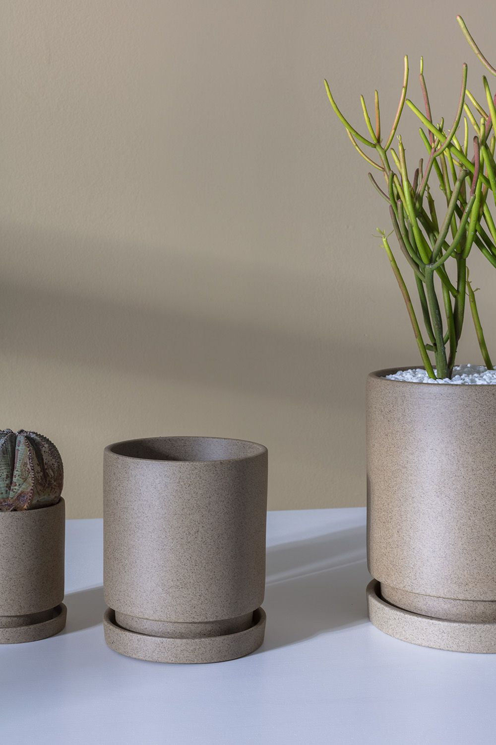 Elle Ceramic Pot Planter, 6" H x 5" W x 5" D
