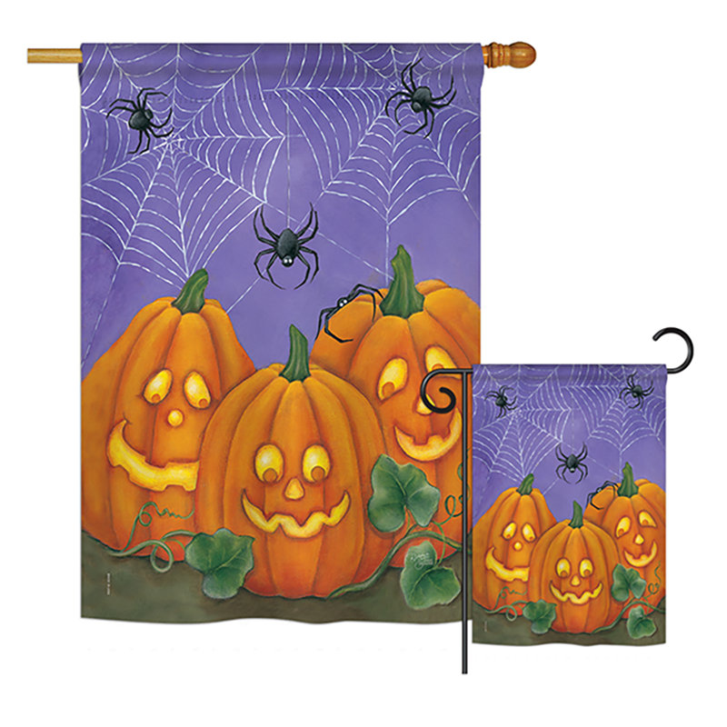 Ensemble de 2 pièces de polyester vertical décoratives à 2 côtés