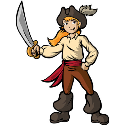 Adhésif décoratif Winn Pirate Girl II