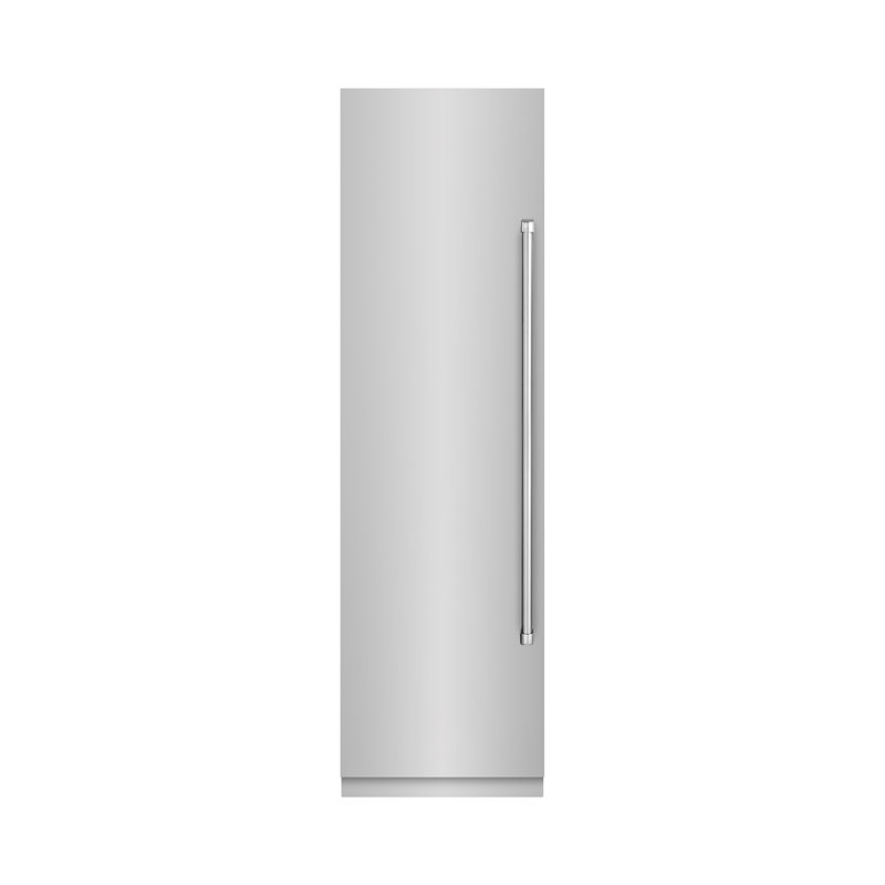 ZLINE 24 in. 12.4 cu. ft. Column Freezer in Stainless Steel with Graphite Gray Interior, Stainless Steel