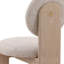Brisa Mindi Wood Upholstered Dining Chair, Cream (Set of 2)