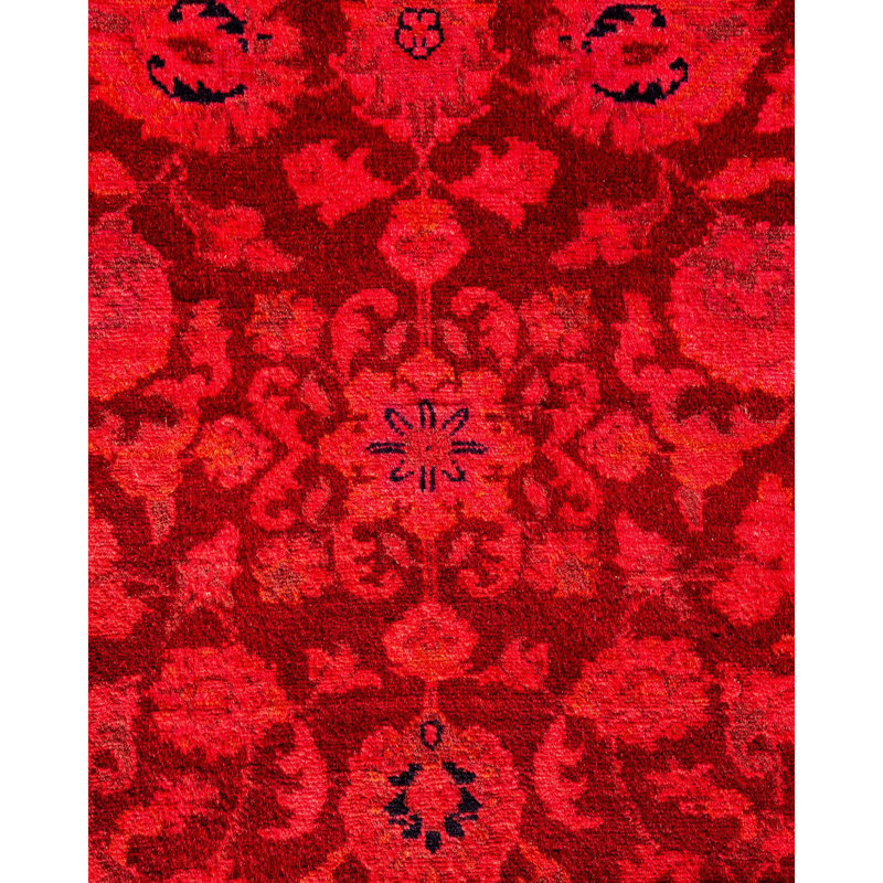 Holsworth One-of-a-Kind 3' 1" X 5' 4" New Age Wool Area Rug Red