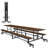 Palmer Hamilton 145'' Rectangle Bench Cafeteria Table with Metal Frame-139104828