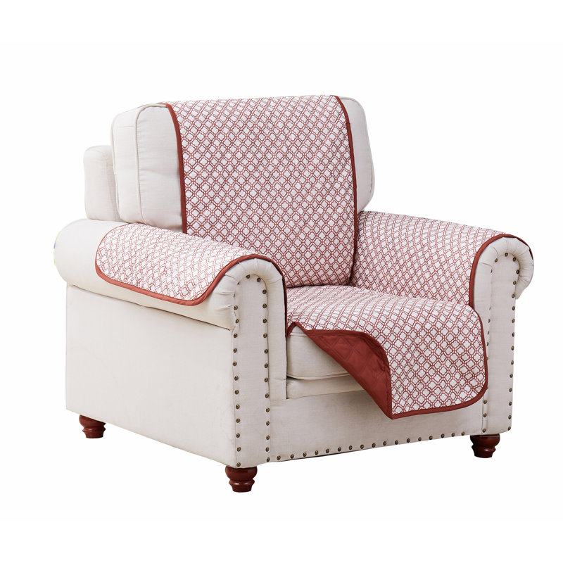 Housse pour fauteuil à coussins carrés/rectangulaires, Rouge Ironwok