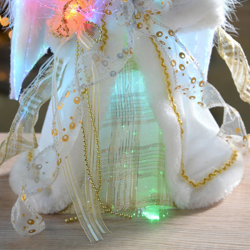 25cm Fabric Lighted Tree Topper