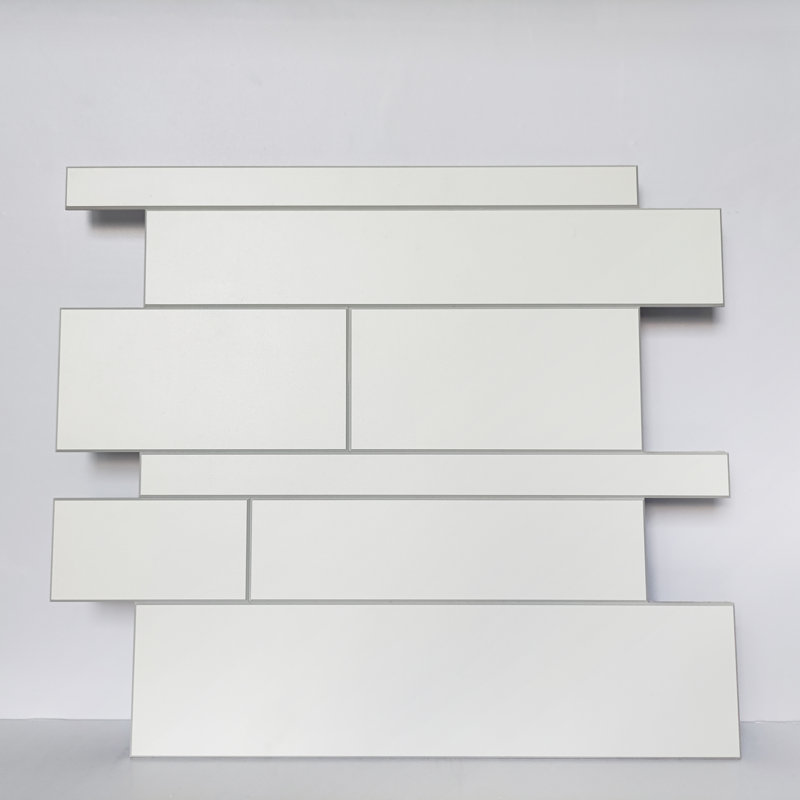 12'' W x 12'' L Vinyl Peel and Stick Subway Tile