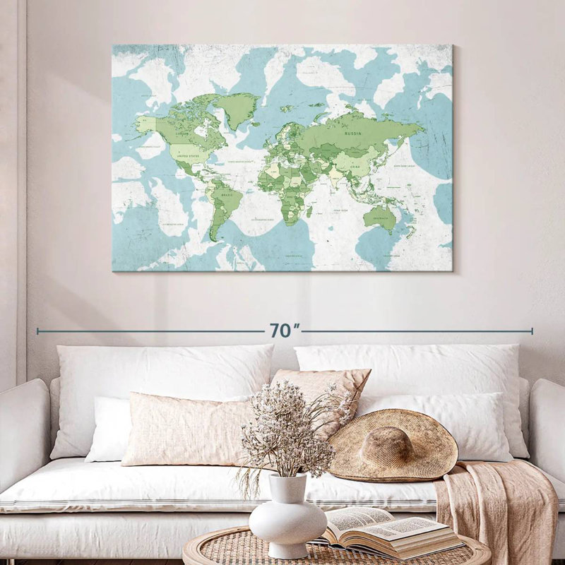 Keiri Educational World Map I, 32" H x 48" W