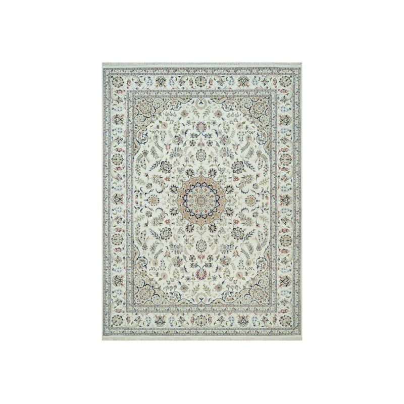 Tapis oriental rectangulaire en laine noué à la main 8 pi 8 po x 12 pi 1 po - MOA10290409