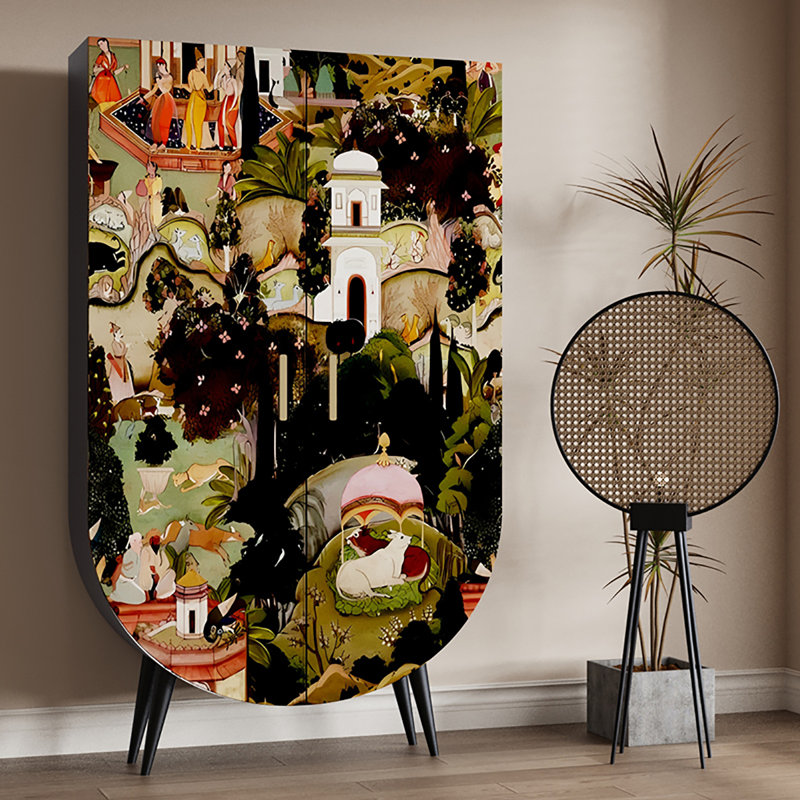 Garde-robe d'art français rétro