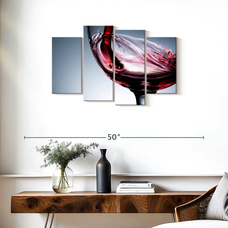 Yarlin décantant le vin rouge, H 22 po x l 36 po