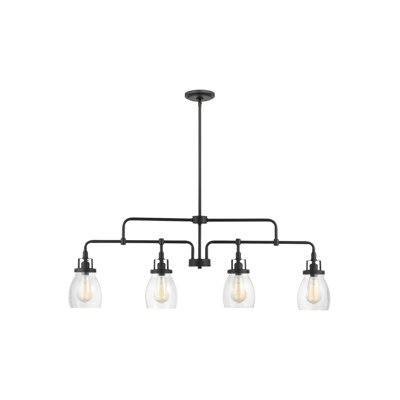 Belton Four Light Island Pendant from Generation Lighting 