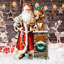 Figurine en bois père noël silent night