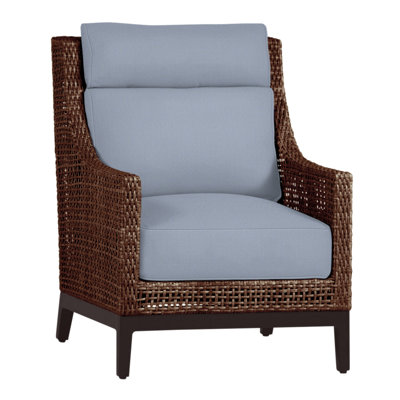 Peninsula Woven Lounge Chair - Mahogany/Chestnut