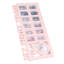 Cadre photo pour nouveau-né, résistant et poli, 12 petits cadres photo pour immortaliser la croissance mensuelle de bébé, cadeau idéal (rose)-306477235