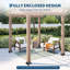 FXSGER Black Metal Hardware for Pergola