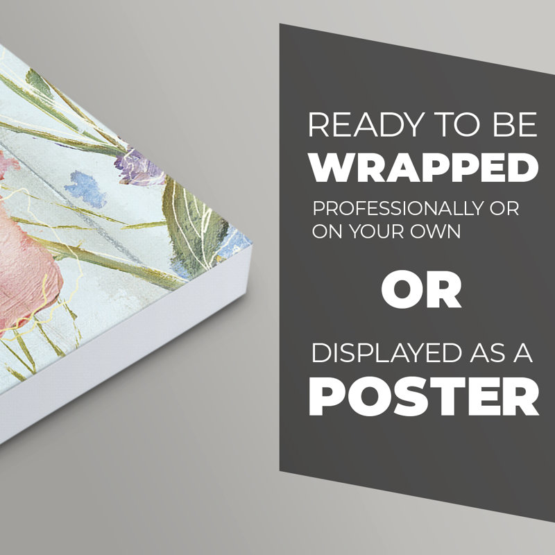 Wildflower Flutter II - Impression sur toile seulement - NON-CADRE, H 12 po x l 8 po