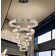 Meva Large 5 Ring Crystal Chandelier Dimmable Lighting D7.9"+15.7"+23.6"+32"+40"