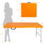 Table pliante portative orange 4 pi 4 po et pliable pour l'intérieur et l'extérieur-130203189-130203191