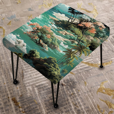 Island Dreamland Tropical Pattern - Tropical Rectangle Ottoman