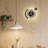 Metal Wall Clock With LED Light-1290585614