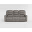 Canapé inclinable manuel Erron, microfibre brun gris, 87 pouces