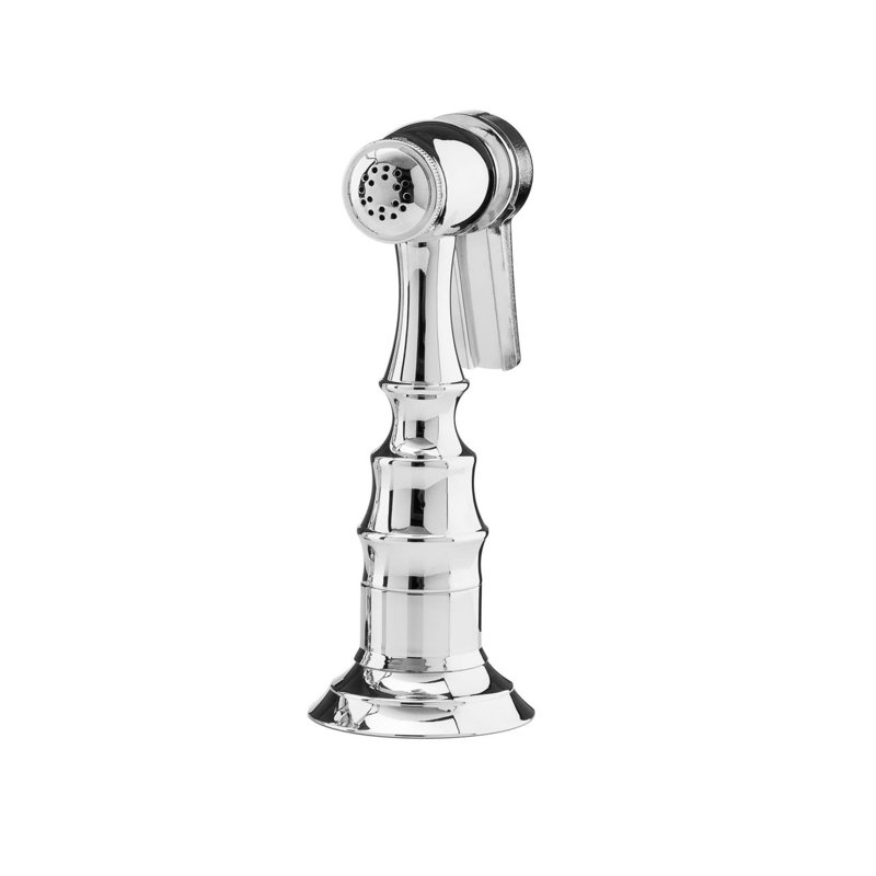 Robinet de pont avec accessoires, Nickel poli