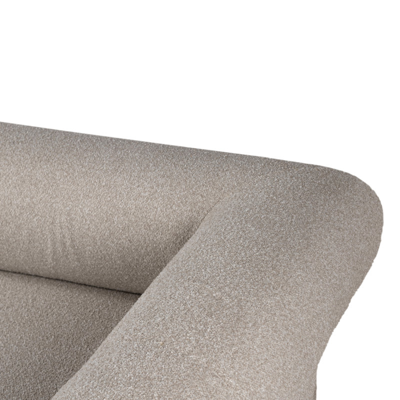 Augustine 81" Sofa In Pewter Boucle Fabric, Gray