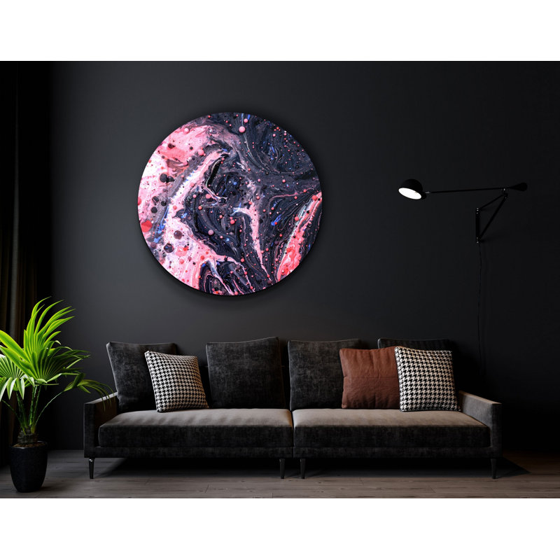 Superbe peinture murale en verre trempé 23,6 po x 23,6 po | 100% verre trempé d'une épaisseur de 0,16 pouce, imprimé UV pour des couleurs éclatantes | Parfait pour la décoration intérieure, le salon et les espaces de bureau, design durable et élégant