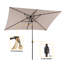 Parasol de marché rectangulaire lumineux Ishaan 9 pi x 6,5 pi-2141865481