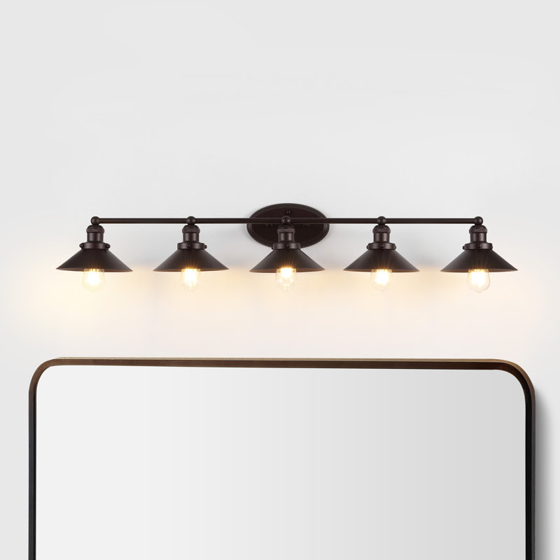 Éclairage pour meuble-lavabo en métal Bagatelle, Bronze frotté à l'huile, 5