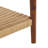 Alisma 20" Acacia Wood End Table with Woven Shelf, Warm Chestnut