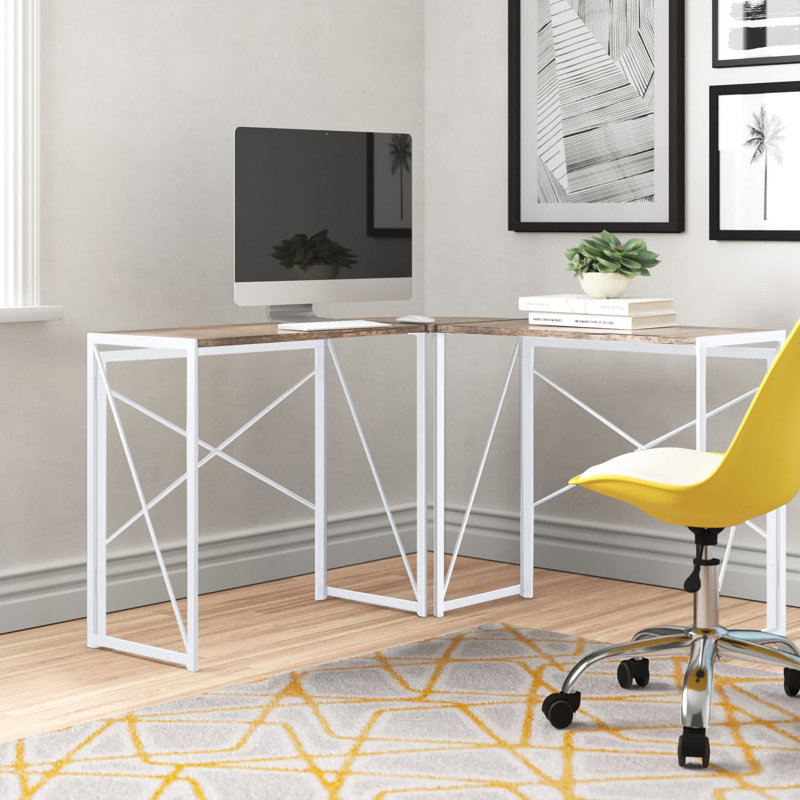 Kul L-Shape Desk, Oak/White