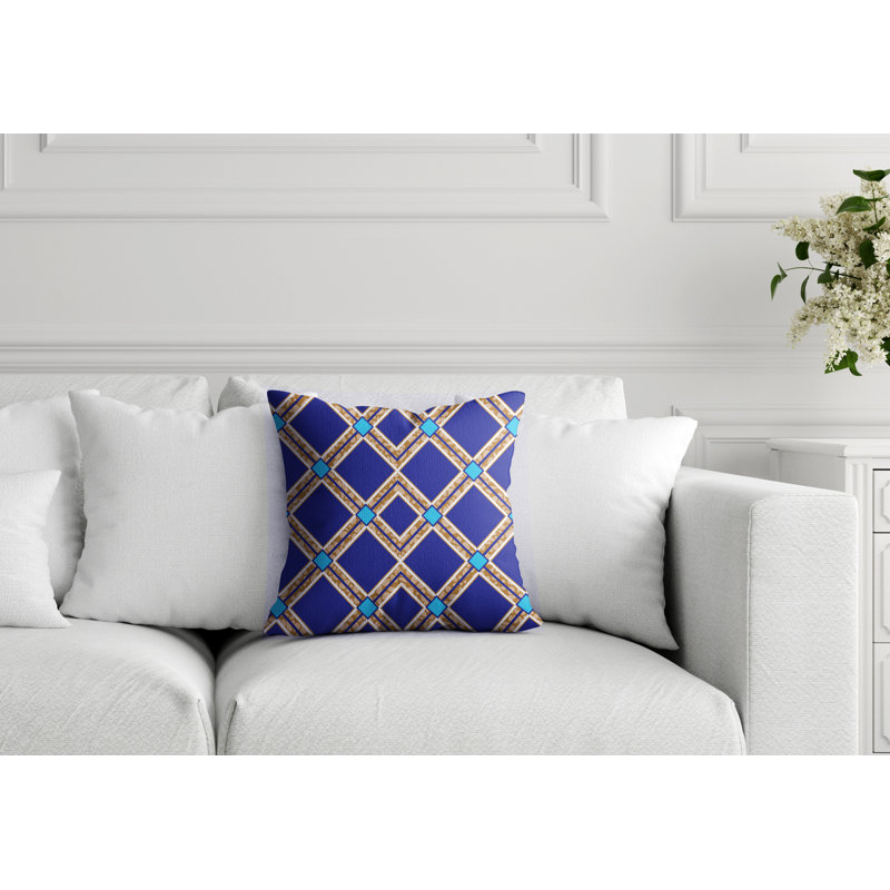 Housse de coussin d'intérieur à motif géométrique Hunter, 20 po X 20 po