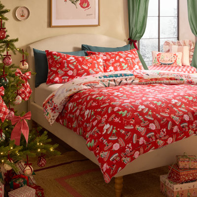Christmas Nutcracker Scene Reversible Duvet Cover Set