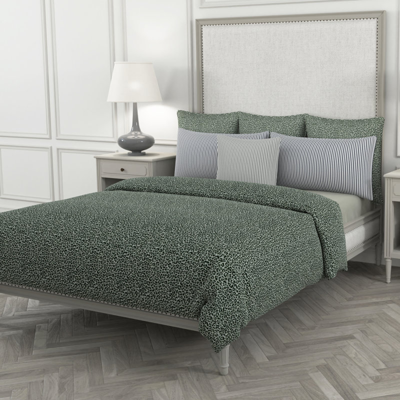 Housse de couette standard en coton Studio Line, Étain, Housse de couette pour grand lit